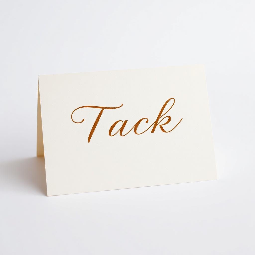 Tackkort