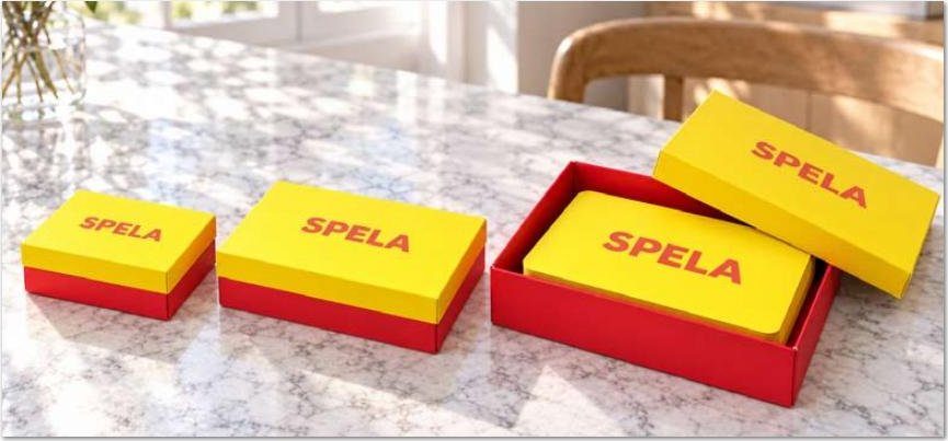 Spelkort med ask med tryck och logga – egna spelkort