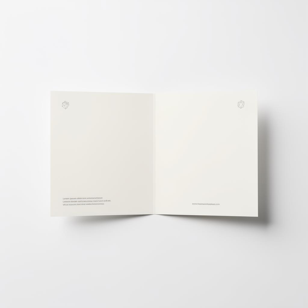 Folder 4 sidor Kvadrat - Vinkel 2