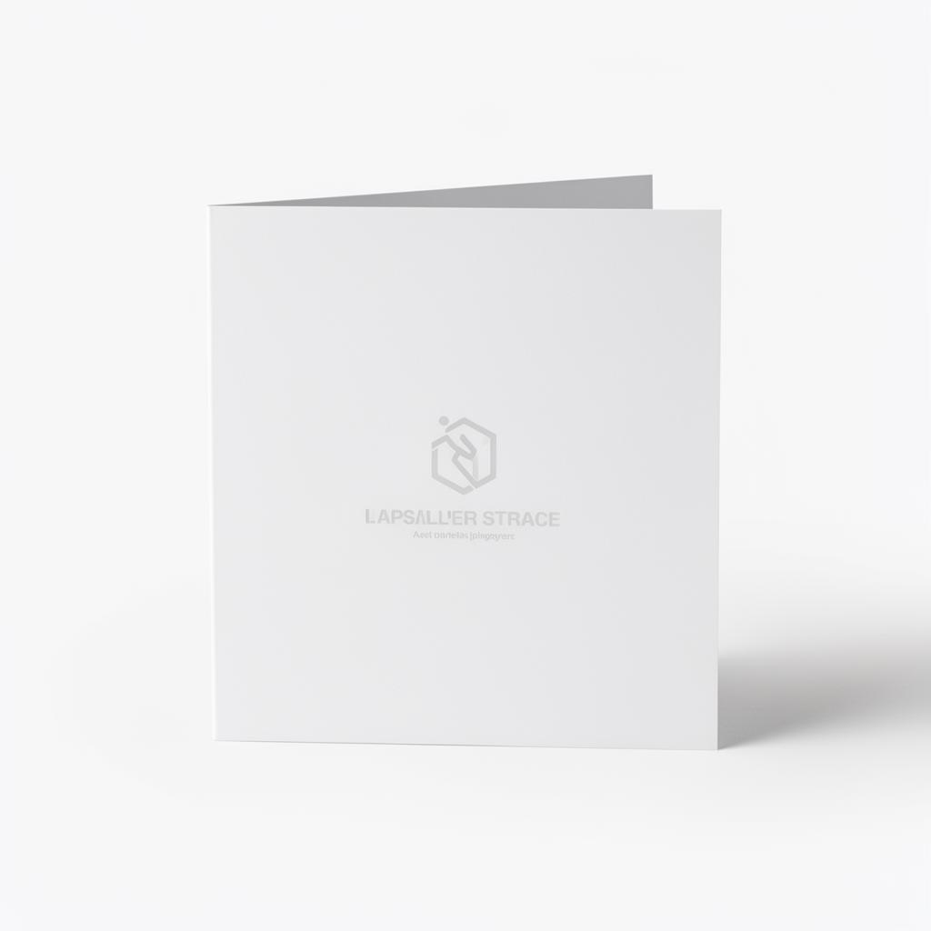 Folder 4 sidor Kvadrat